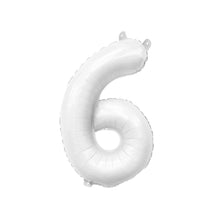 Load image into Gallery viewer, 32&quot; Ellie&#39;s White Mylar Number Balloons (1 Count) - Ellie&#39;s Brand
