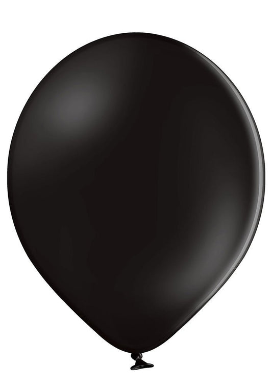 17" Ellie's Black Latex Balloons (25 Count) - Ellie's Brand