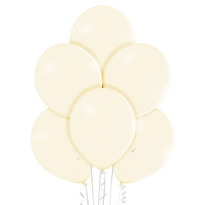 17" Ellie's Buttercream (Ivory) Latex Balloons (25 Count) - Ellie's Brand