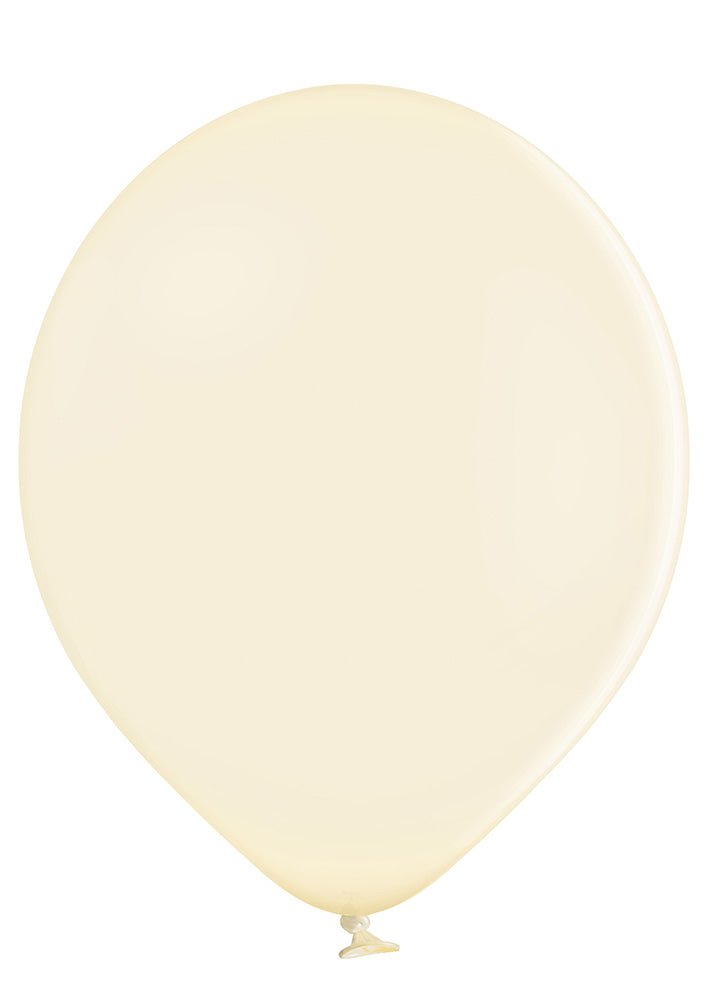 17" Ellie's Buttercream (Ivory) Latex Balloons (25 Count) - Ellie's Brand