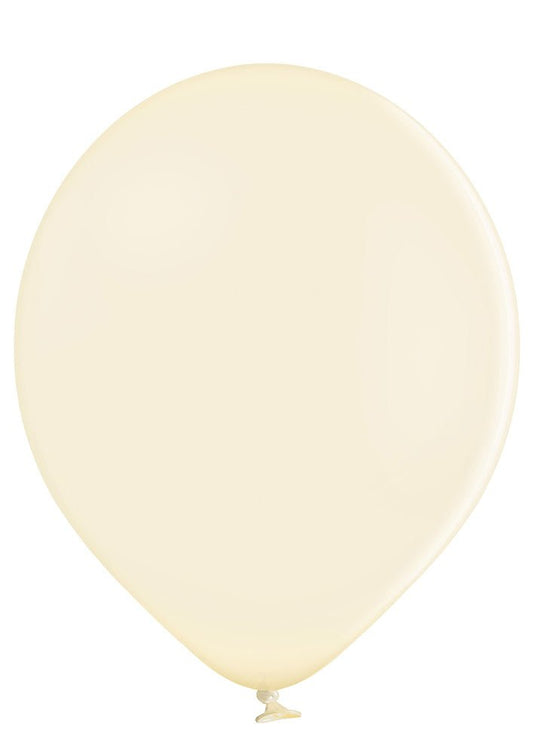 17" Ellie's Buttercream (Ivory) Latex Balloons (25 Count) - Ellie's Brand