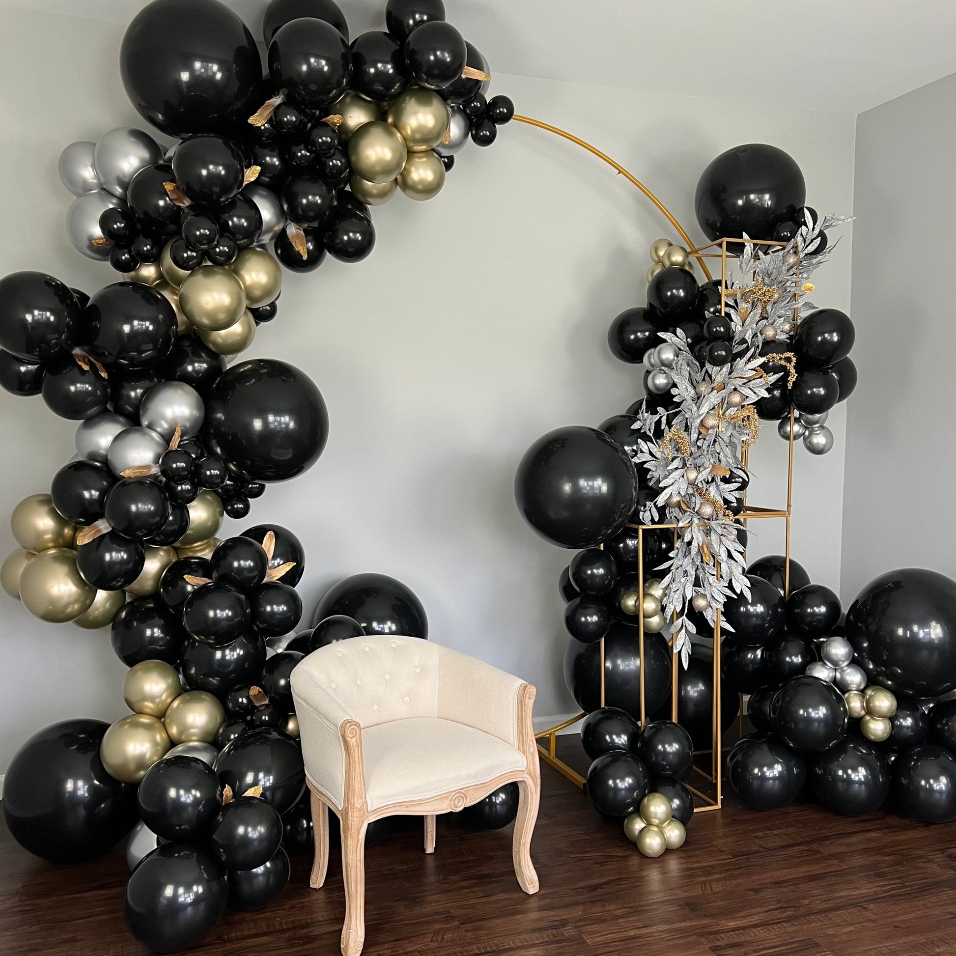 17" Ellie's Glazed (Chrome) Gold Latex Balloons (25 Count) - Ellie's Brand