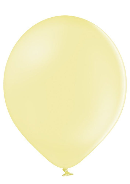 17" Ellie's Lemon Cream (Pastel Yellow) Latex Balloons (25 Count) - Ellie's Brand