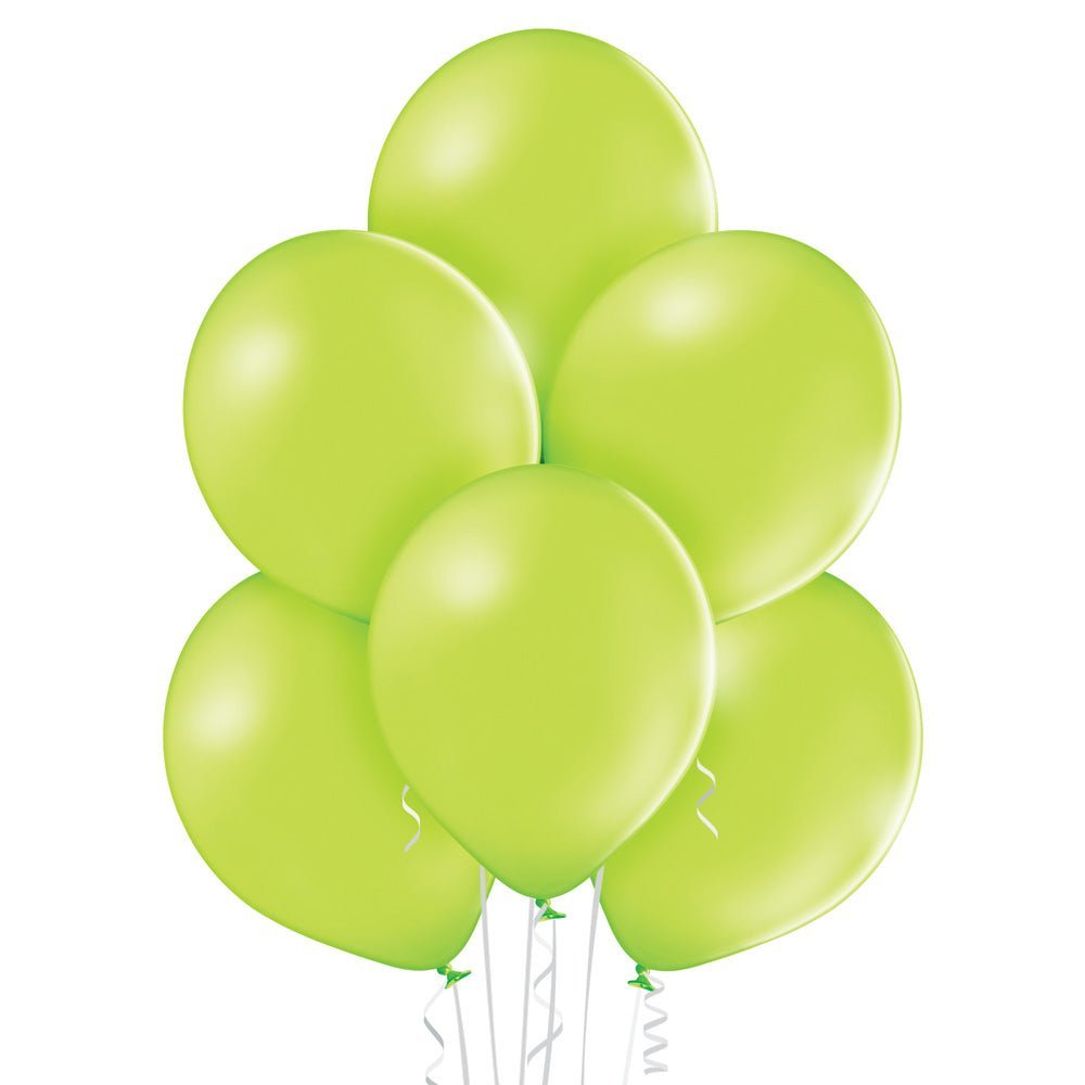 17" Ellie's Lime Twist (Bright Green) Latex Balloons (25 Count) - Ellie's Brand