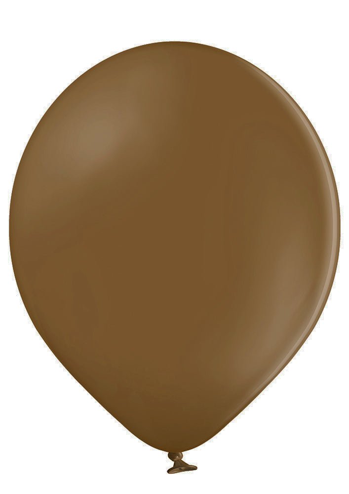 17" Ellie's Milk Chocolate (Mocha Brown) Latex Balloons (25 Count) - Ellie's Brand