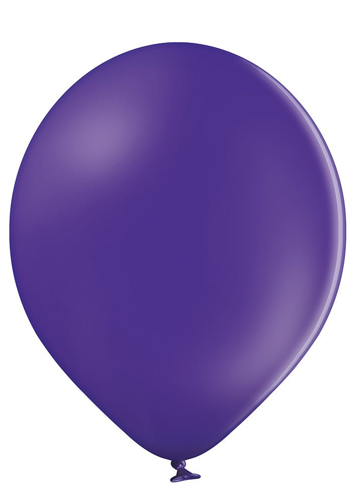 17" Ellie's Violet (Dark Purple) Latex Balloons (25 Count) - Ellie's Brand