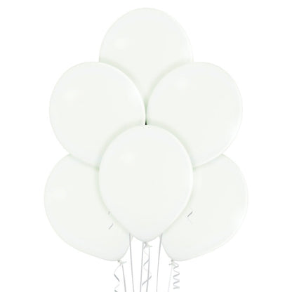 17" Ellie's White Latex Balloons (25 Count) - Ellie's Brand