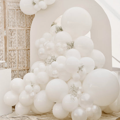 17" Ellie's White Latex Balloons (25 Count) - Ellie's Brand