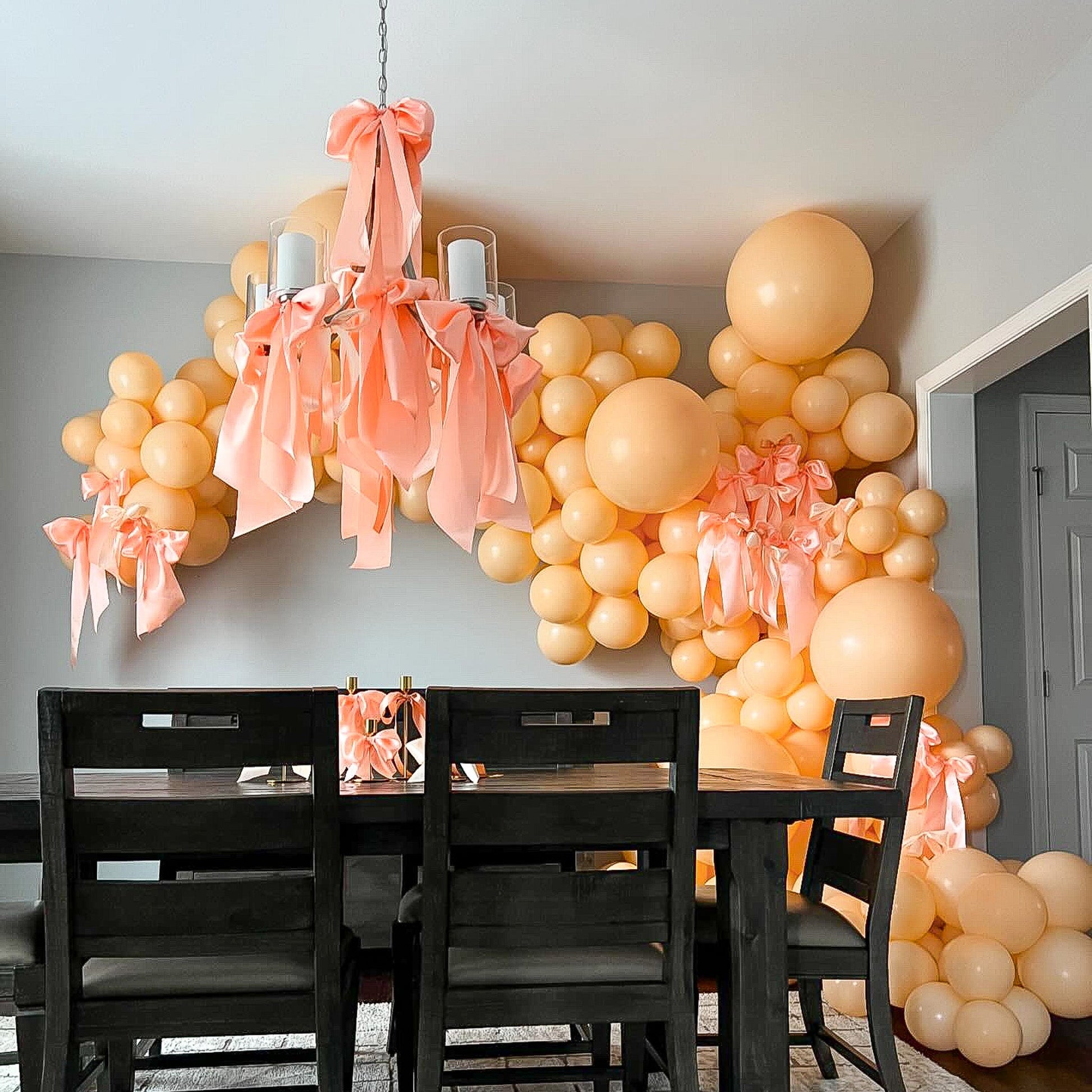 24" Ellie's Sherbert Peach Latex Balloons (10 Count) - Ellie's Brand