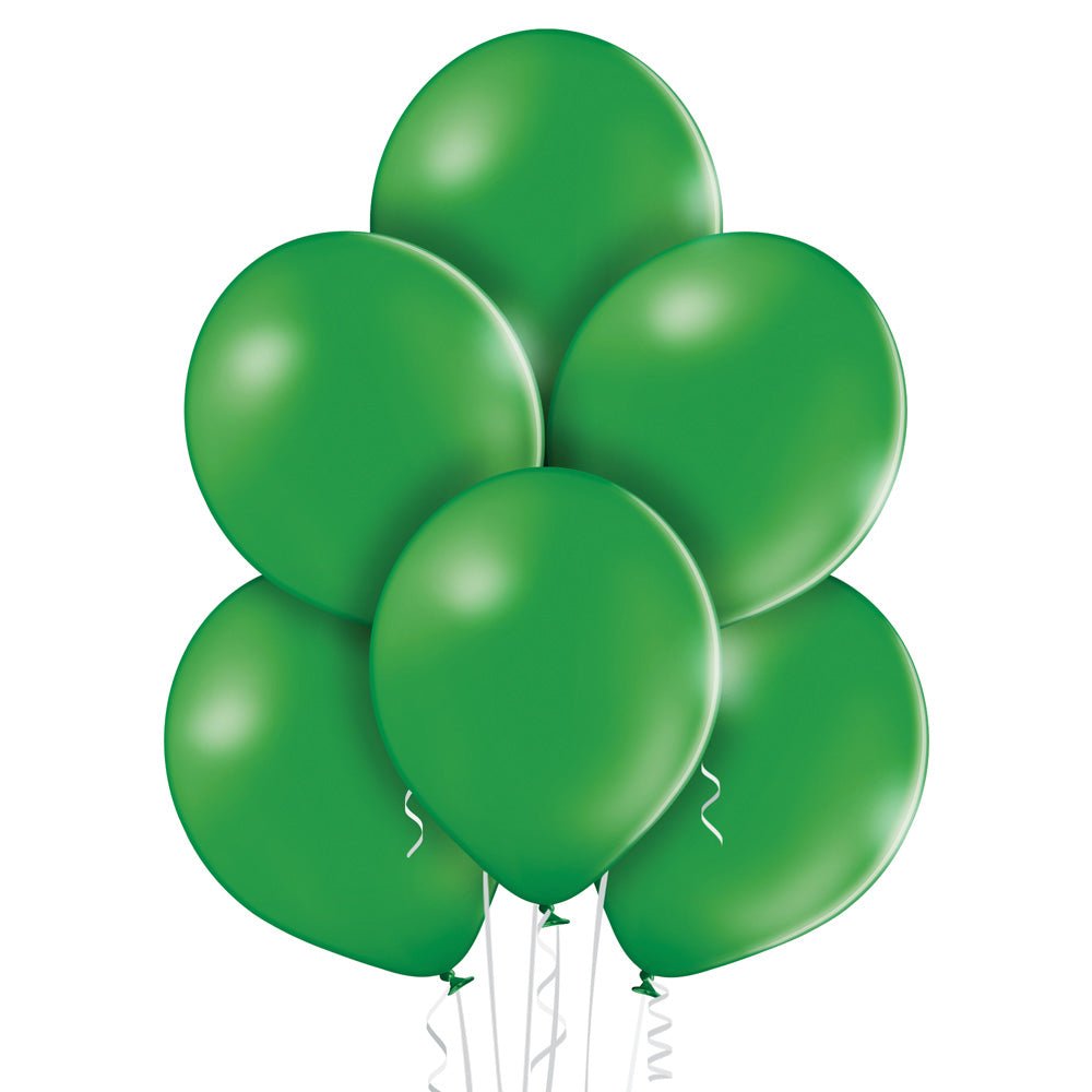 11" Ellie's Leaf Green (Emerald) Latex Balloons (100 Count) - Ellie's Brand