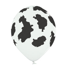 Load image into Gallery viewer, 12&quot; Ellie&#39;s Cow Print Latex Balloons (12 Count) - Ellie&#39;s Brand

