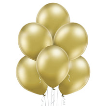 Load image into Gallery viewer, 12&quot; Ellie&#39;s Glazed (Chrome) Gold Latex Balloons (500 Count) - Ellie&#39;s Brand
