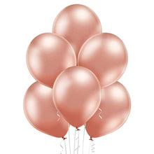 Load image into Gallery viewer, 12&quot; Ellie&#39;s Glazed (Chrome) Rose Gold Latex Balloons (50 Count) - Ellie&#39;s Brand
