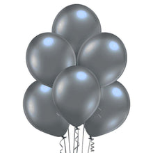 Load image into Gallery viewer, 12&quot; Ellie&#39;s Glazed (Chrome) Slate Gray Latex Balloons CLEARANCE (50 Count) - Ellie&#39;s Brand
