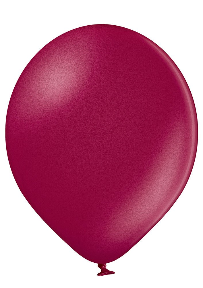 12" Ellie's Pearl Merlot (Burgundy) Latex Balloons CLEARANCE (100 Count) - Ellie's Brand