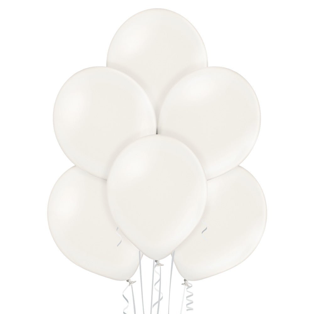 12" Ellie's Pearl White Latex Balloons (12 Count) - Ellie's Brand