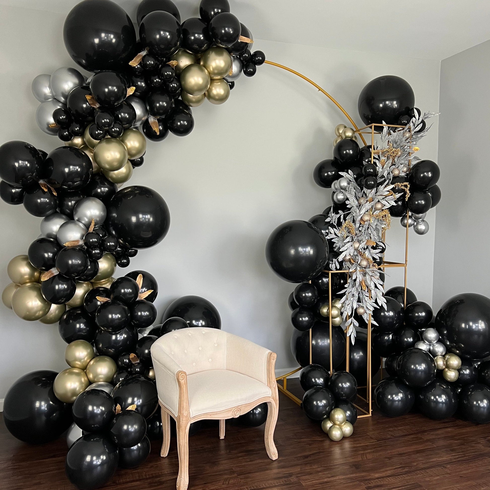 24" Ellie's Black Latex Balloons (10 Count) - Ellie's Brand