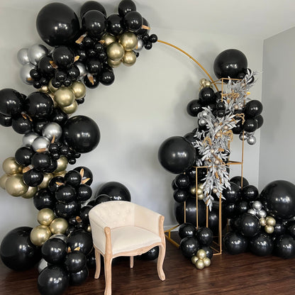 24" Ellie's Glazed (Chrome) Gold Latex Balloons (10 Count) - Ellie's Brand