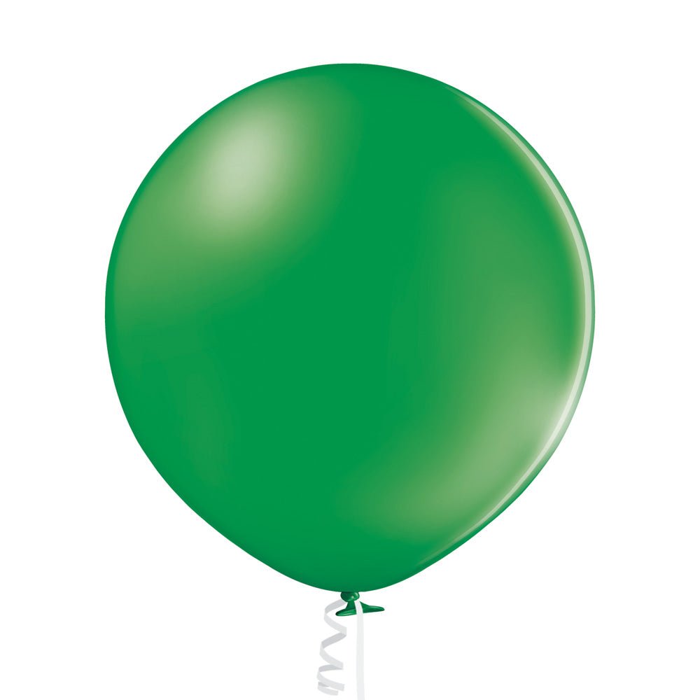 24" Ellie's Leaf Green (Emerald) Latex Balloons (10 Count) - Ellie's Brand