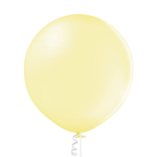 24" Ellie's Lemon Cream (Pastel Yellow) Latex Balloons (10 Count) - Ellie's Brand