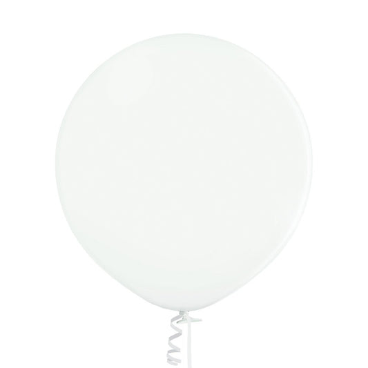 24" Ellie's White Latex Balloons (10 Count) - Ellie's Brand