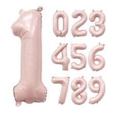 Load image into Gallery viewer, 32&quot; Ellie&#39;s Barely Blush Mylar Number Balloons (1 Count) - Ellie&#39;s Brand
