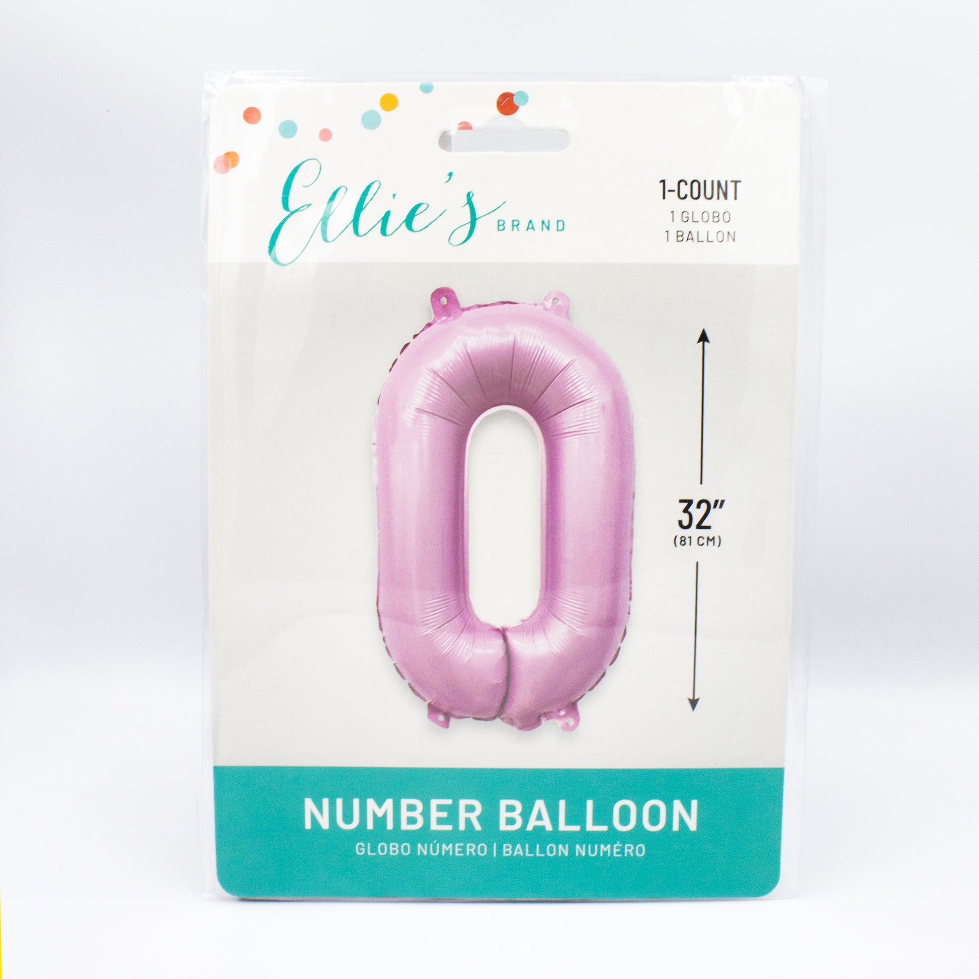 32" Ellie's Lilac Pink Lemonade Mylar Number Balloons (1 Count) - Ellie's Brand