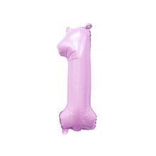 Load image into Gallery viewer, 32&quot; Ellie&#39;s Lilac Pink Lemonade Mylar Number Balloons (1 Count) - Ellie&#39;s Brand
