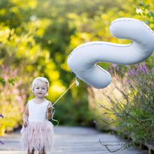 Load image into Gallery viewer, 32&quot; Ellie&#39;s White Mylar Number Balloons (1 Count) - Ellie&#39;s Brand
