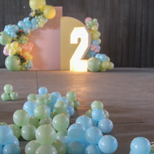 Load image into Gallery viewer, 36&quot; Ellie&#39;s Blue Mist (Pastel Blue) Latex Balloons (2 Count) - Ellie&#39;s Brand
