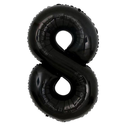 42" Ellie's Black Mylar Number Balloons (1 Count) - Ellie's Brand