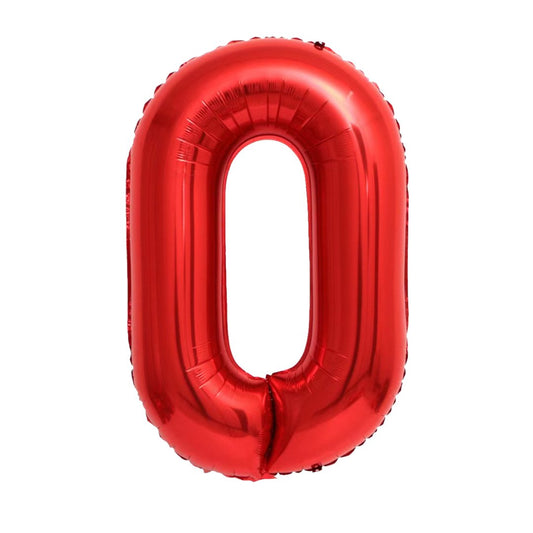 42" Ellie's Red Mylar Number Balloons (1 Count) - Ellie's Brand