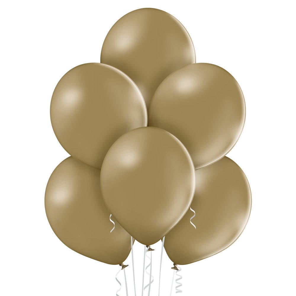 5" Ellie's Toasted Almond (Light Brown) Latex Balloons (100 Count) - Ellie's Brand