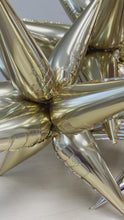 Load and play video in Gallery viewer, Ellie&#39;s Chrome Silver Starburst Cluster Balloon (40 Inches)
