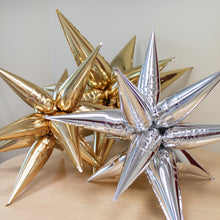 Load image into Gallery viewer, Ellie&#39;s Chrome Gold Starburst Cluster Balloon (26 Inches) - Ellie&#39;s Brand

