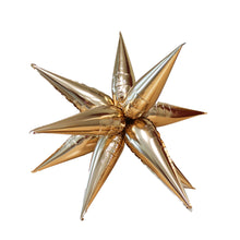 Load image into Gallery viewer, Ellie&#39;s Chrome Gold Starburst Cluster Balloon (26 Inches) - Ellie&#39;s Brand
