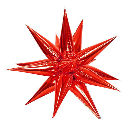 Ellie's Red Starburst Cluster Balloon (26 Inches) - Ellie's Brand
