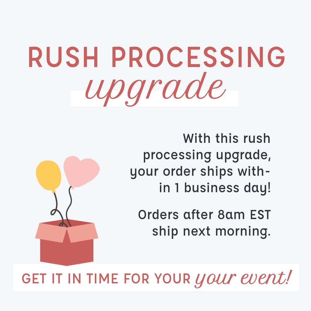 Rush Order Processing Upgrade - Ellie's Brand