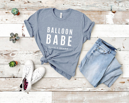 Slate Balloon Babe Jersey T-Shirt - Ellie's Brand