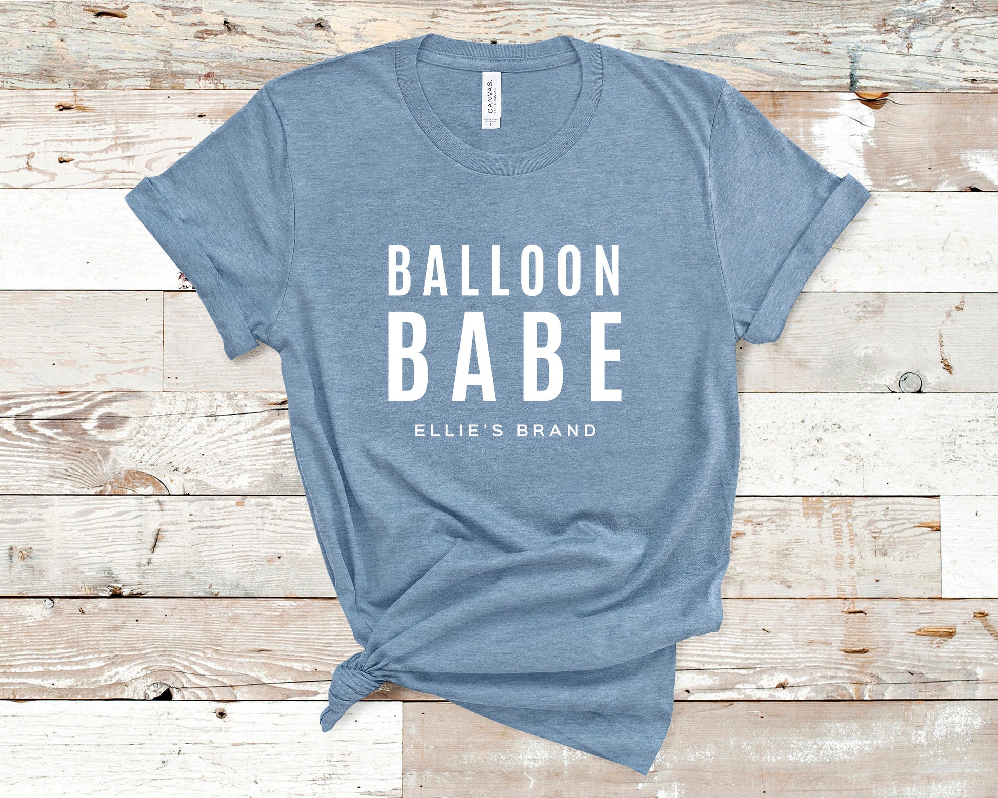 Slate Balloon Babe Jersey T-Shirt - Ellie's Brand